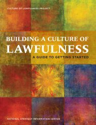 Building a Culture of Lawfulness - National Strategy Information ...