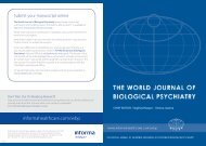 The World Journal of Biological Psychiatry
