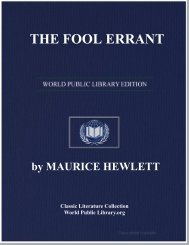 THE FOOL ERRANT - World eBook Library - World Public Library