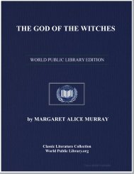 THE GOD OF THE WITCHES - World eBook Library - World Public ...
