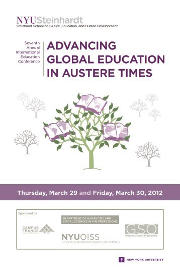 advancing global education in austere times - NYU Steinhardt ...