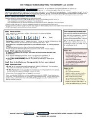 FSAFEDS Dependent Care FSA Claim Form