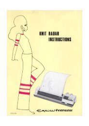 KR6 Knit Radar Instruction Book - Orion HiTek