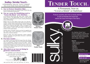 TENDER TOUCH - Sulky.com
