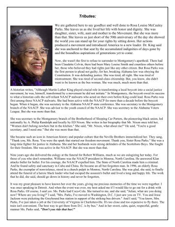 rosa parks biography essay