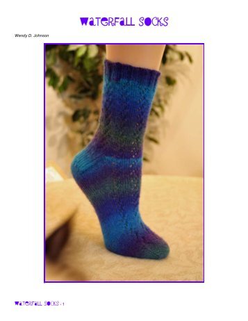 Waterfall Socks by Wendy Knits