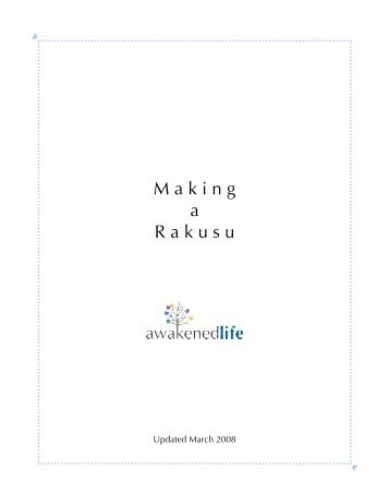 Rakusu Instructions - Awakened Life