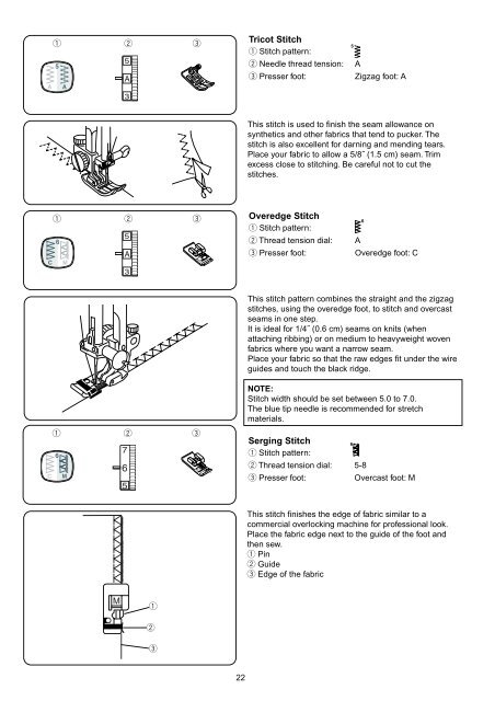 Download Manual - Janome