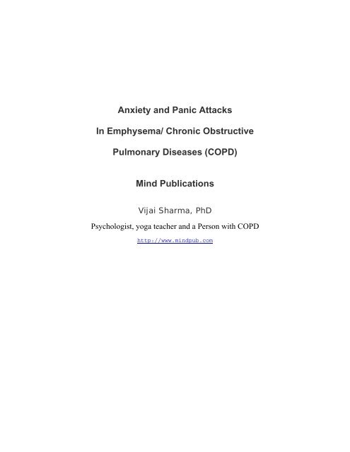 Anxiety and Panic Attacks In Emphysema ... - Mind Publications
