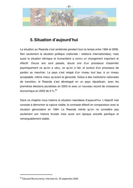 5.2. Tensions ethniques – un deuxième génocide