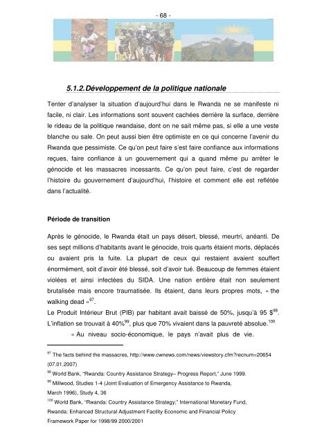 5.2. Tensions ethniques – un deuxième génocide