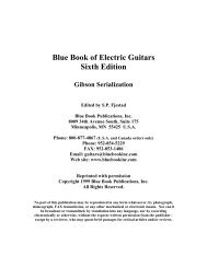 Blue Book of Electric Guitars Sixth Edition Gibson Serialization