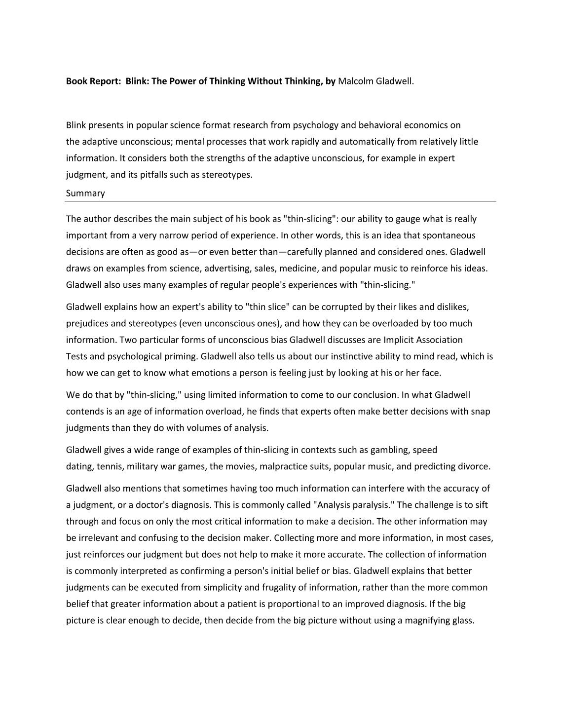 Thin slicing exercises image