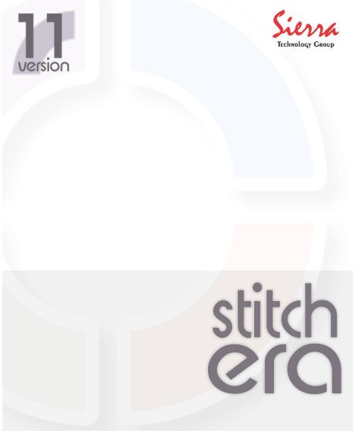 User's Manual - Stitch Era