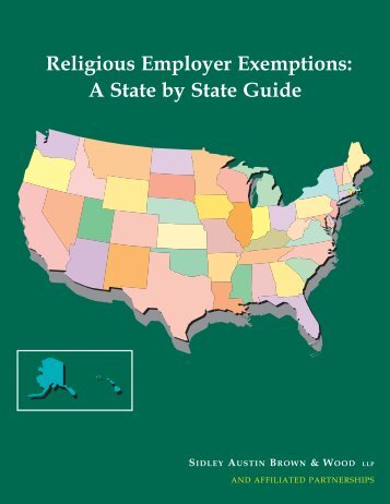 Religious Employer Exemptions: A State by ... - Sidley Austin LLP