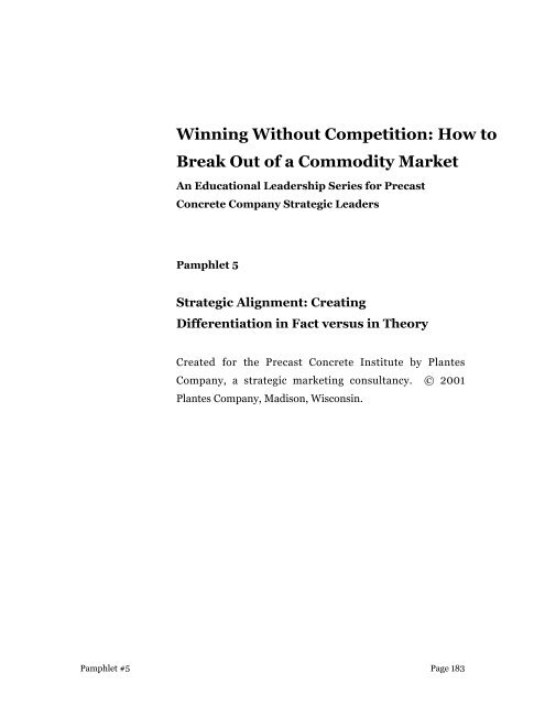 Winning Without Competition: How to Break Out of a Commodity ...