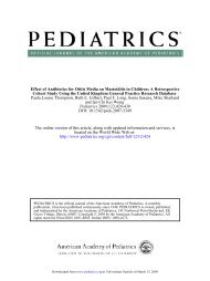 Effect of Antibiotics for Otitis Media on Mastoiditis in Children