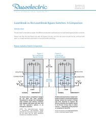 Load-Break vs. No-Load-Break Bypass Switches: A ... - Russelectric