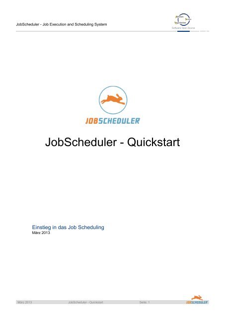 JobScheduler - Quickstart - Sos-berlin.com