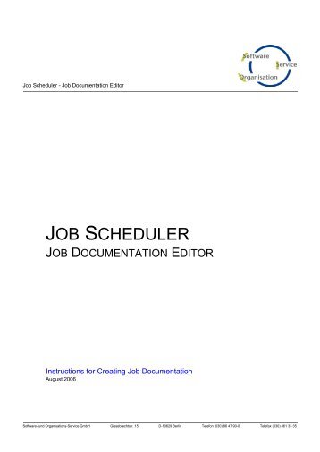 sos job scheduler tutorial Jobscheduler tutorial 5 the yade jitl job configuring and.