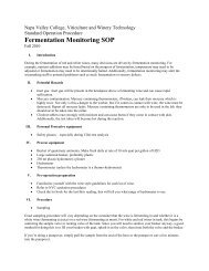 Fermentation monitoring SOP.pdf - Napa Valley College