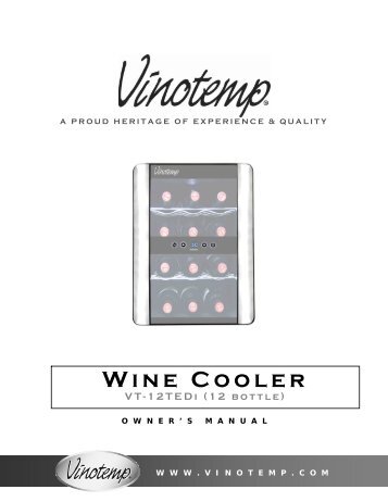 Wine Cooler VT-12TEDi (12 bottle) - Air & Water