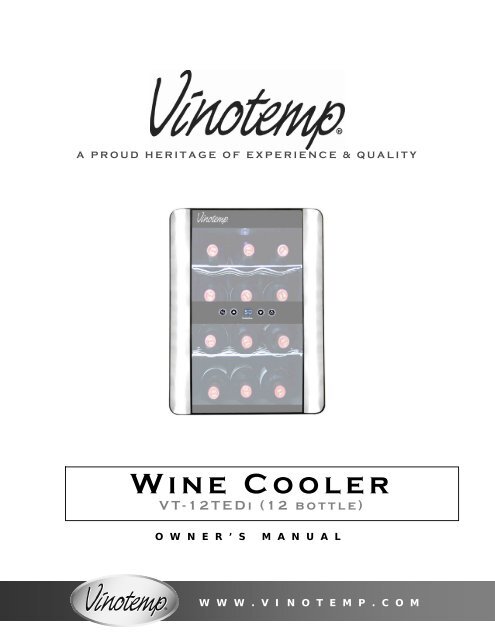 Wine Cooler VT-12TEDi (12 bottle) - Air & Water