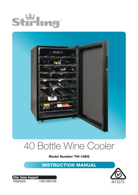 TW-16EQ Stirling Wine Cooler - Tempo (Aust)