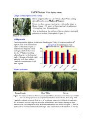 PATWIN (Hard White Spring wheat) - Department of Plant Sciences ...