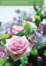 Choosing flowers & floral tributes - Dignity Caring Funeral Services