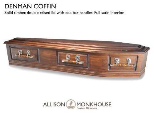 SELECTION OF COFFINS AND CASKETS - Allison Monkhouse