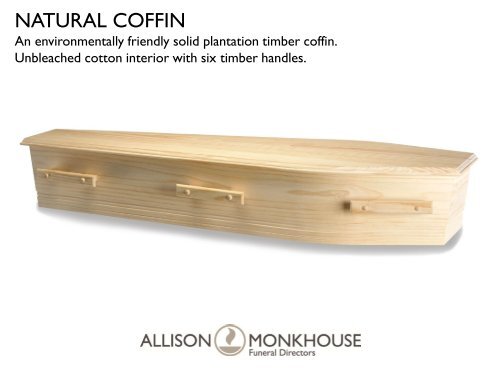 SELECTION OF COFFINS AND CASKETS - Allison Monkhouse