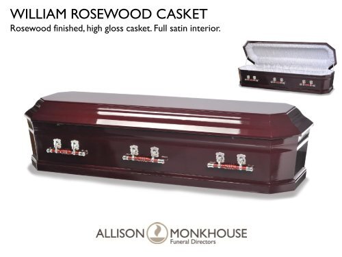 SELECTION OF COFFINS AND CASKETS - Allison Monkhouse