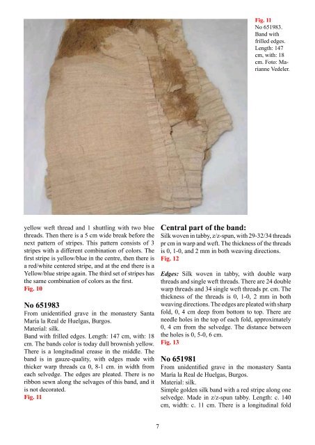 Report on the Textiles from Burgos Cathedral - Middelalder Centret