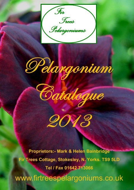 PDF Download - Fir Trees Pelargonium Nursery