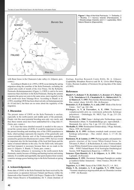 Fennoscandian Lesser White-fronted Goose conservation project ...