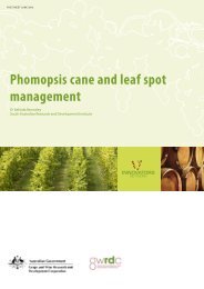 Phomopsis cane and leaf spot management - GWRDC