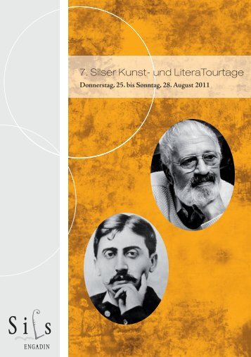 7. Silser Kunst- und LiteraTourtage - KUBUS-SILS.CH