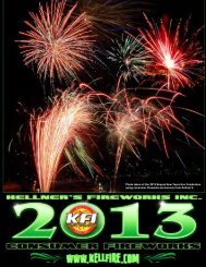 2013 Consumer Catalog - Kellner's Fireworks