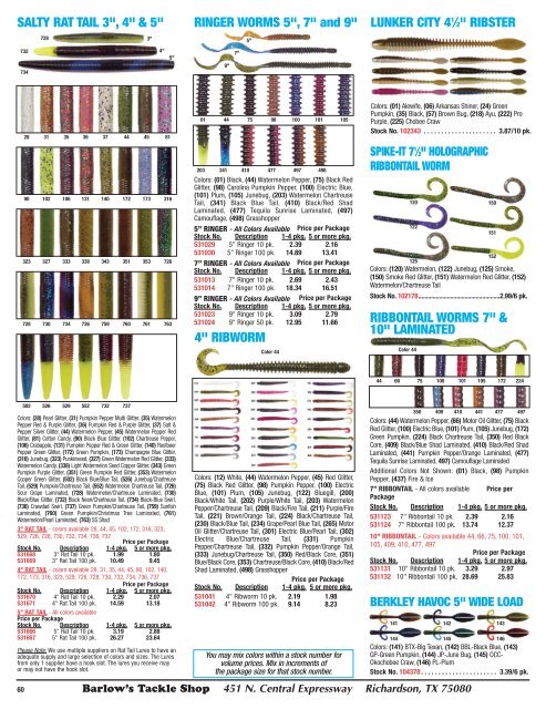 Biffle Bug Color Chart