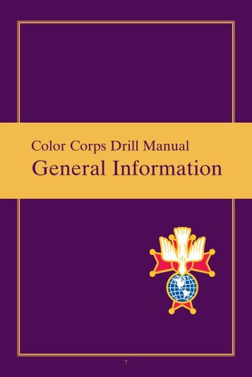 Color Corps Drill Manual - Knights of Columbus, Supreme Council