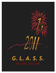 GLASS 2011 Final.pdf - Great Lakes Area Spring Shoot
