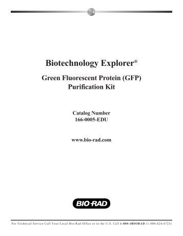 Green Fluorescent Protein (GFP) Purification Kit - Bio-Rad