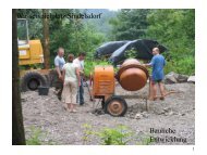 Wasserspielplatz Sindelsdorf Bauliche Entwicklung