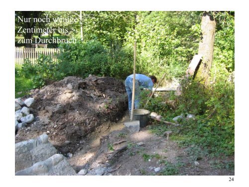 Wasserspielplatz Sindelsdorf Bauliche Entwicklung