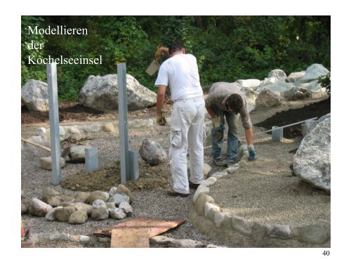 Wasserspielplatz Sindelsdorf Bauliche Entwicklung