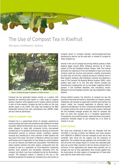 Thirsty vines Summer girdling Compost teas Organic marketing The ...