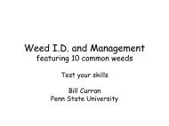 Weed I.D. and Management - Extension - Penn State University