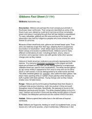 AZA - Gibbons Fact Sheet