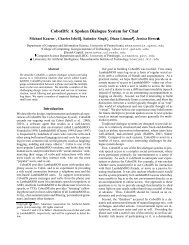 CobotDS: A Spoken Dialogue System for Chat - Computer ...